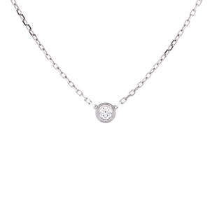 Cartier Small Cartier D'Amour Pendant Necklace 18K White Gold with Diamond